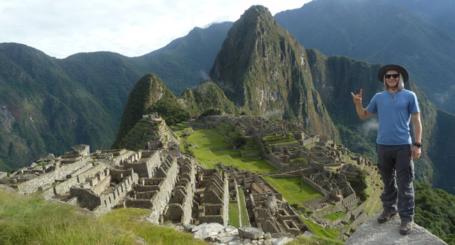 Horns Up Above Machu Picchu | The Alcalde