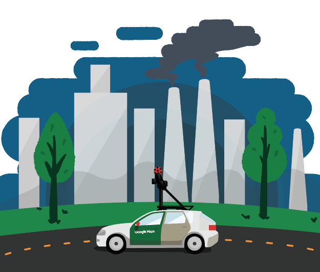 air pollution pictures animated