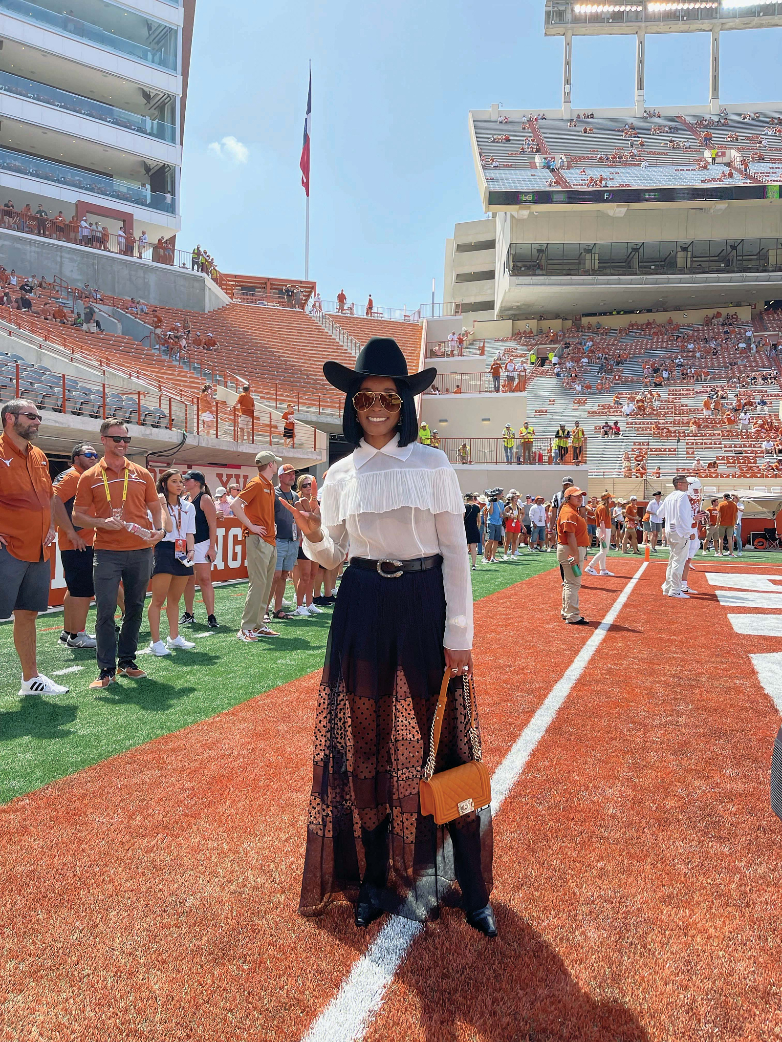 The First Lady of Texas Football Talks Gameday Fashion